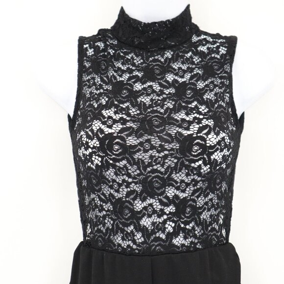 Club Lace Jumpsuit Women 4 Black Whimsigoth Retro Gypsy Witchy Clubbing Festival - Picture 6 of 16